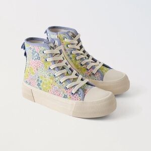 ZARA…floral sports boot
